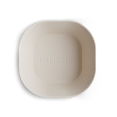 Mushie Square Dinnerware Bowl (Set of 2), Ivory